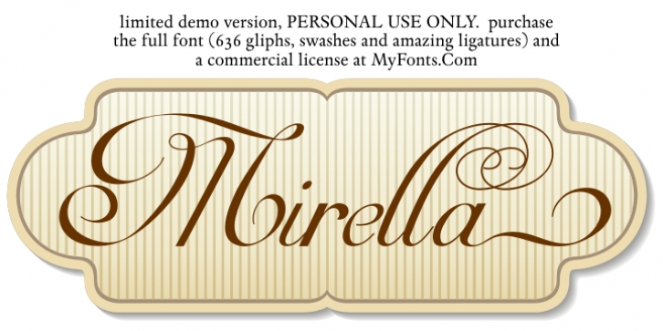 Mirella Script Limited Free Ver Font Download