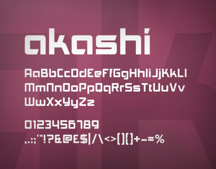 Akashi Font Download