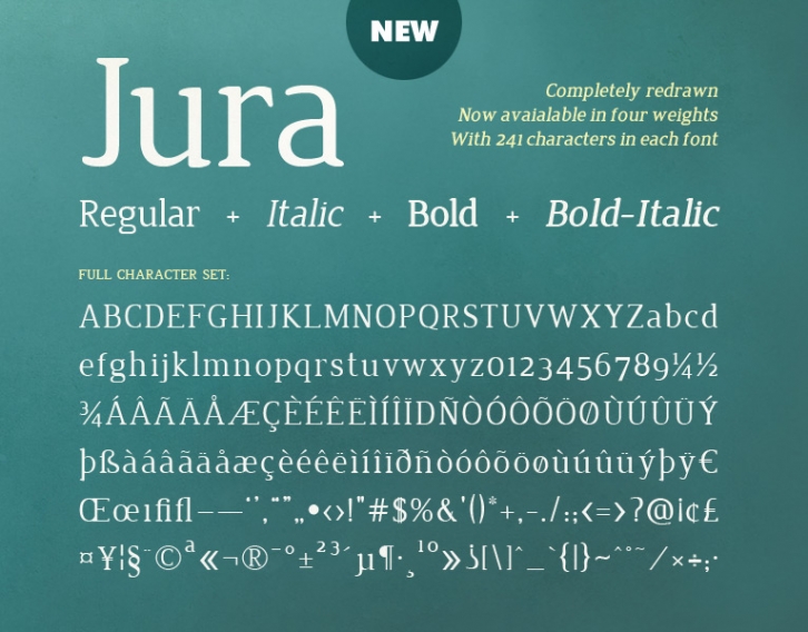 Jura Font Download