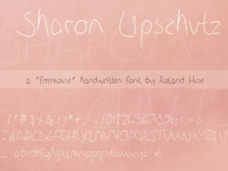 Sharon Lipschutz Handwriting Font Download