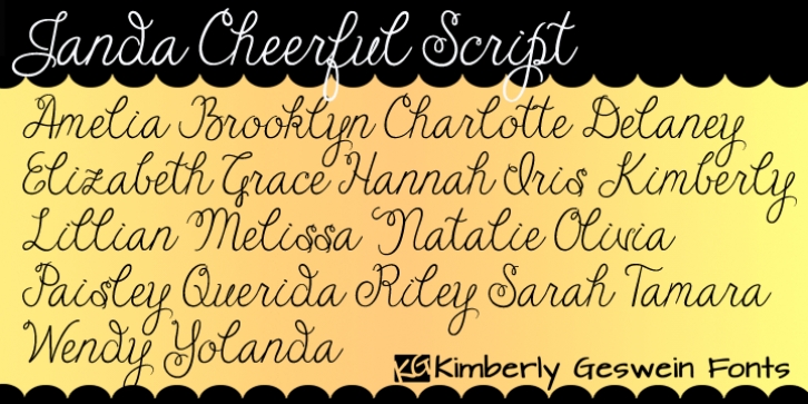 Janda Cheerful Scrip Font Download