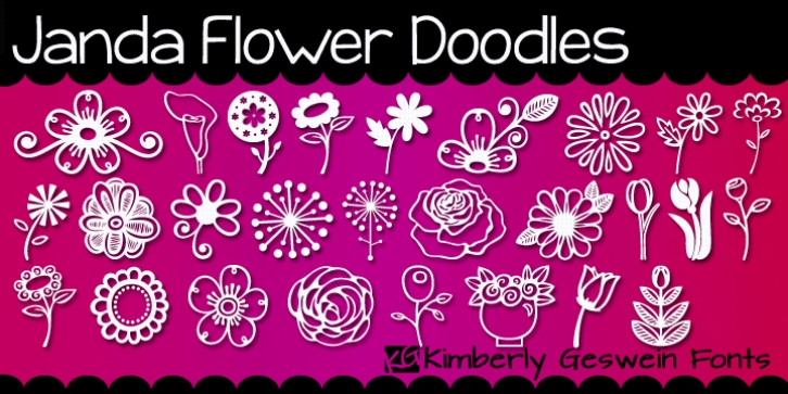 Janda Flower Doodles Font Download