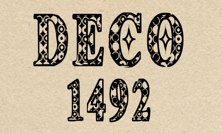 CF Deco 1492 Font Download