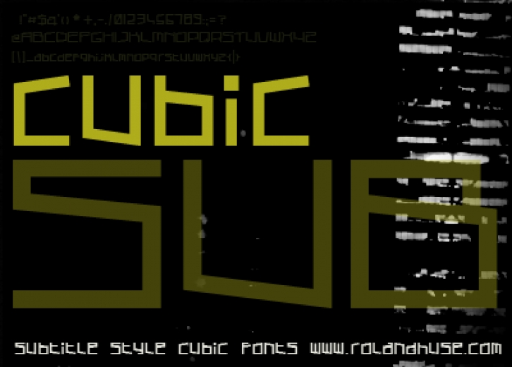 Cubic Sub Font Download