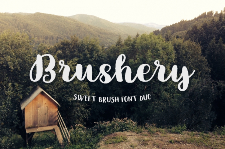 Brushery Font Duo Font Download
