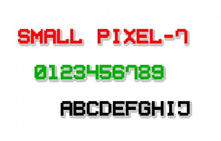 Small Pixel7 Font Download