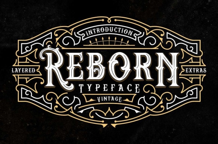 Reborn Typeface + Extras Font Download