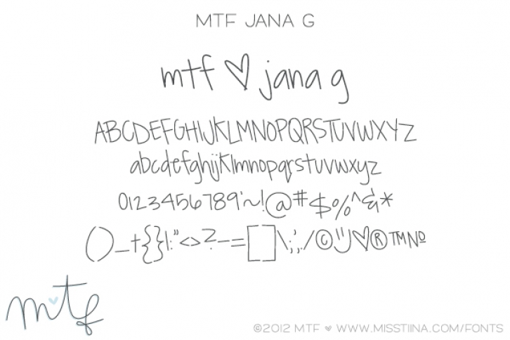 MTF JanaG Font Download