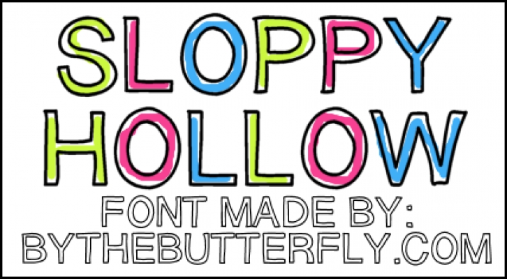 SloppyHollow Font Download