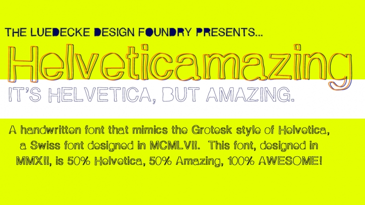 Helveticamazing Font Download