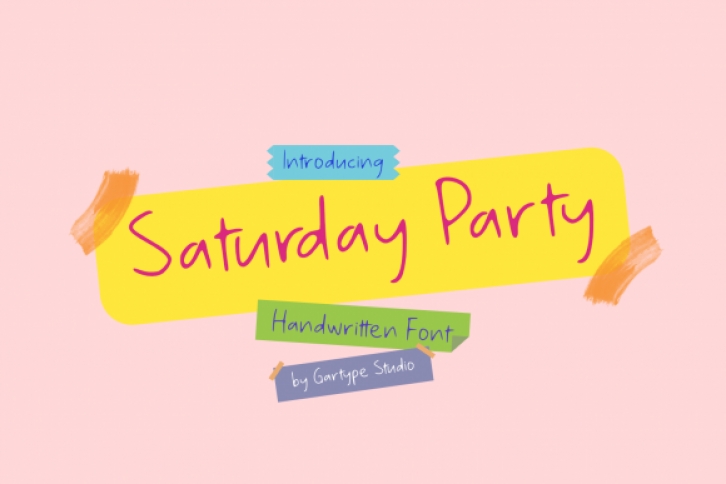Saturday Party Font Download