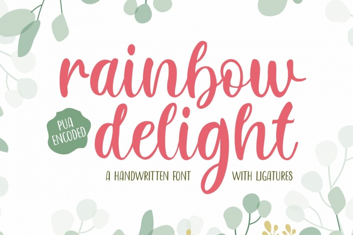 Rainbow Delight - Handwritten Font Font Download