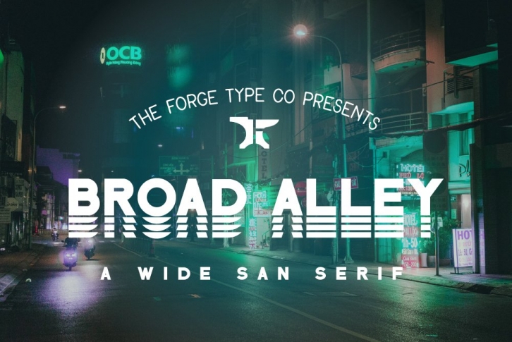 Broad Alley - A Wide San Serif Font !INTRO SALE! Font Download