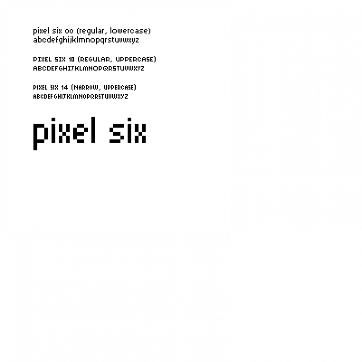 Pixel Six Font Download