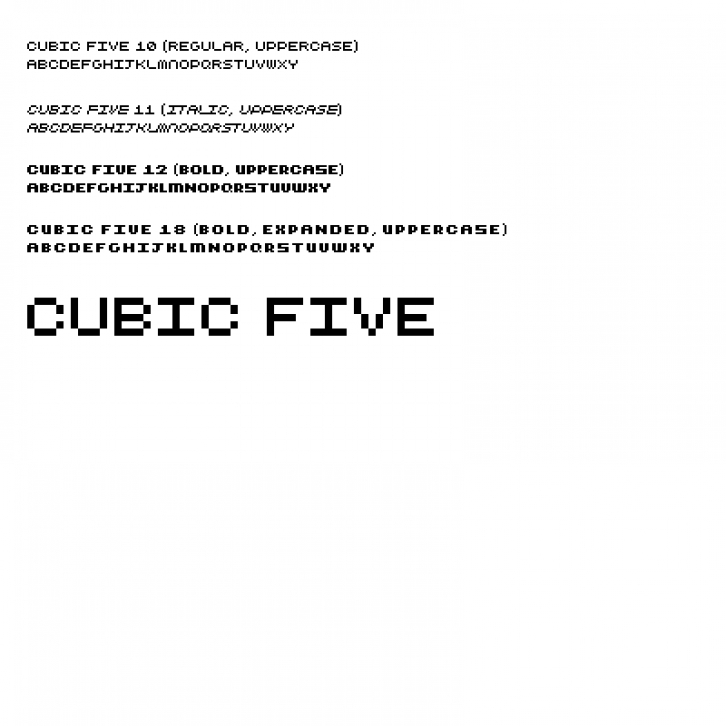 Cubic Five Font Download