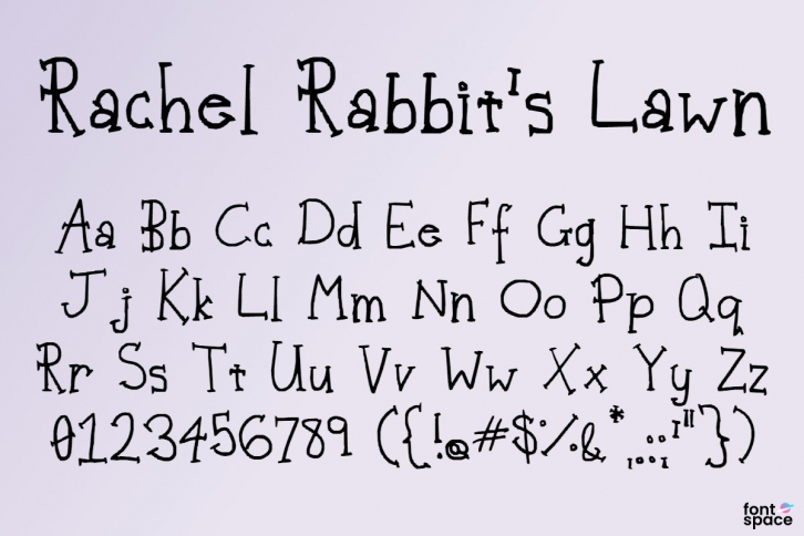 Rachel Rabbit's Law Font Download