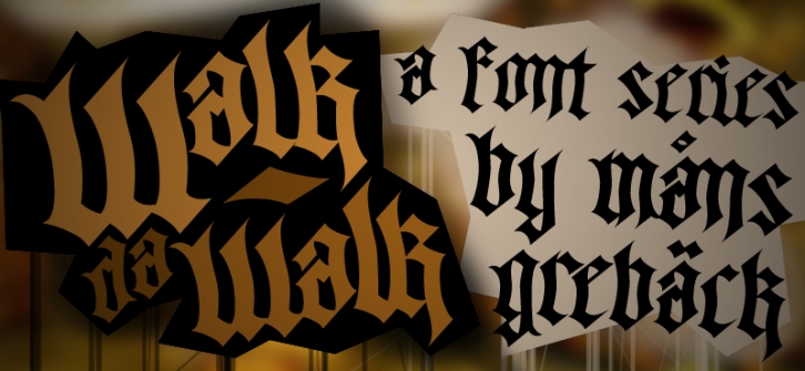 Walk Da Walk One Font Download