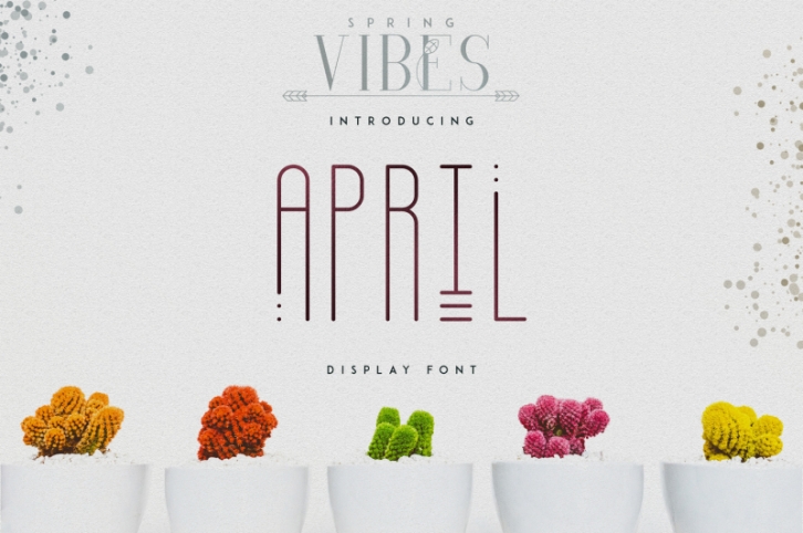 [Spring Vibes] April Display Font Font Download
