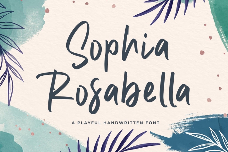 Elegant Handwriting Font - Sophia Rosabella Font Download