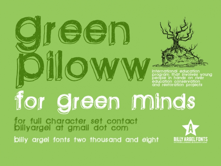 Green piloww Font Download
