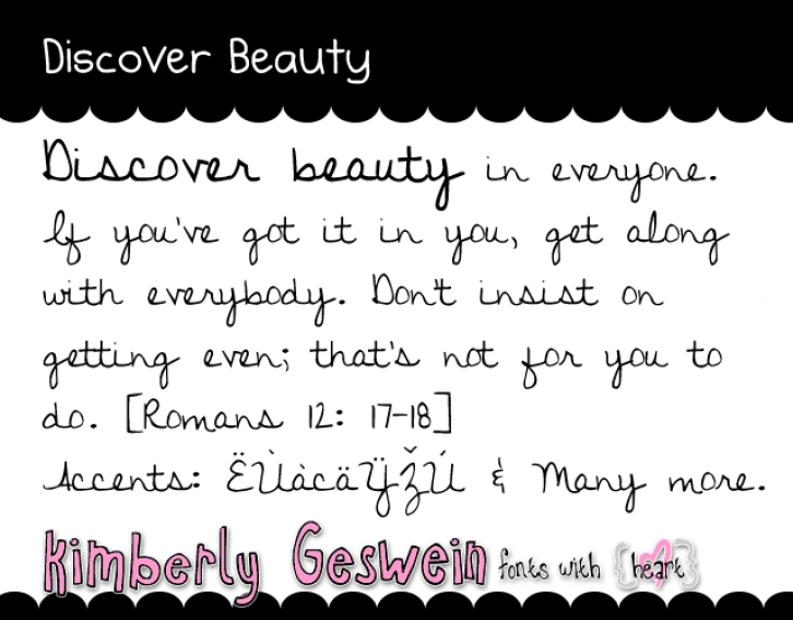 Discover Beauty Font Download