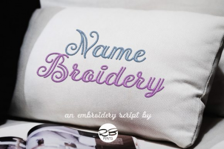 Name Broidery Font Download