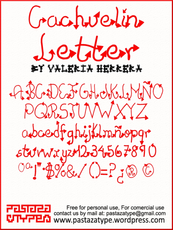 Cachuelin Letter Font Download