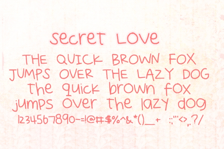 Secret Love Font Download