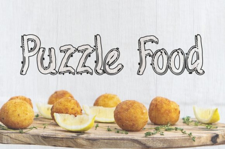 Puzzle Food Font Download