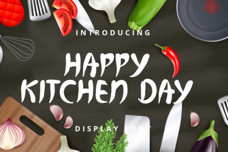 Happy Kitchen Day Font Download