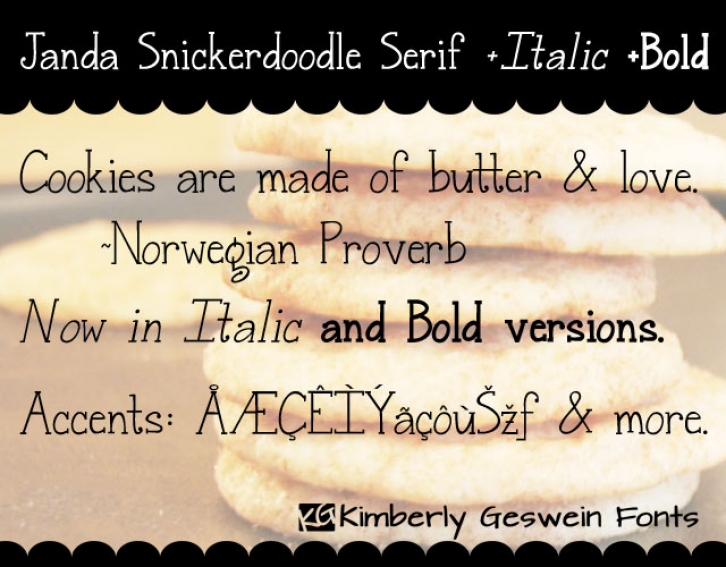 Janda Snickerdoodle Serif Font Download