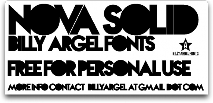 Nova SOLID Font Download