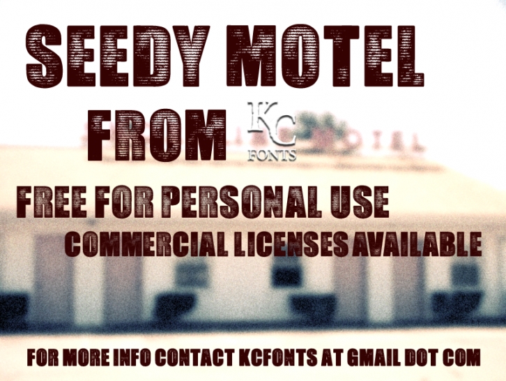 Seedy Motel Font Download