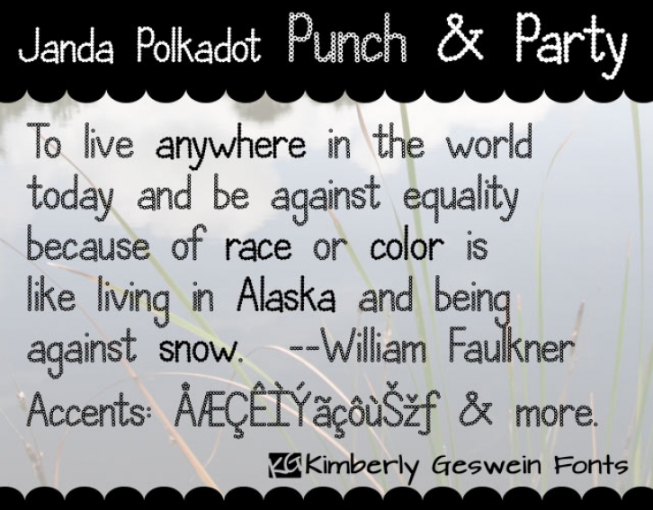 Janda Polkadot Punch Font Download