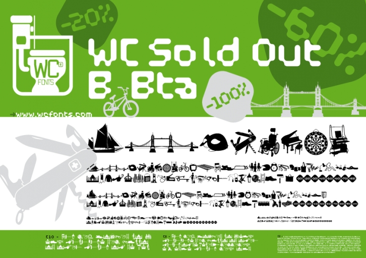 WC Sold Out B Bta Font Download