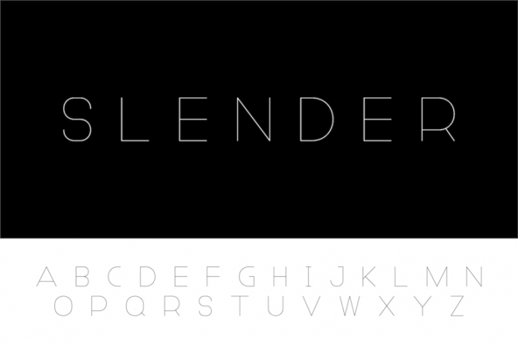 Thin minimalistic vector alphabet Font Download