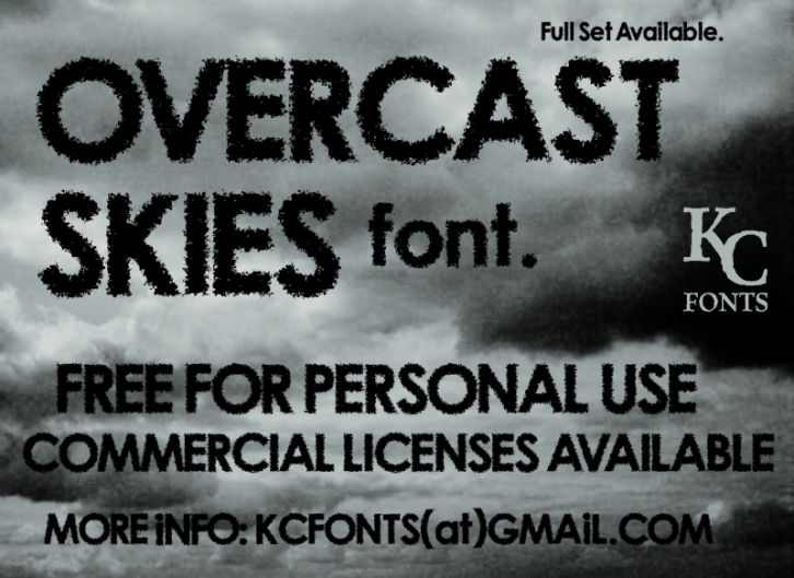 Overcast Skies Font Download
