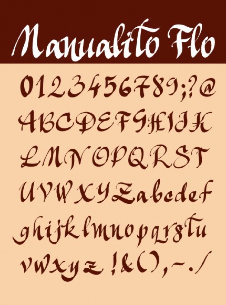 Manualito-Fl Font Download