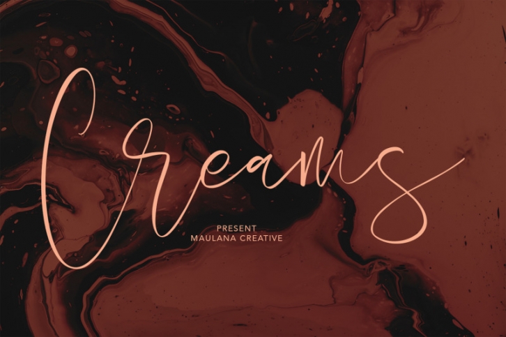 Creams Handwritten Script Handmade Beauty Font Font Download