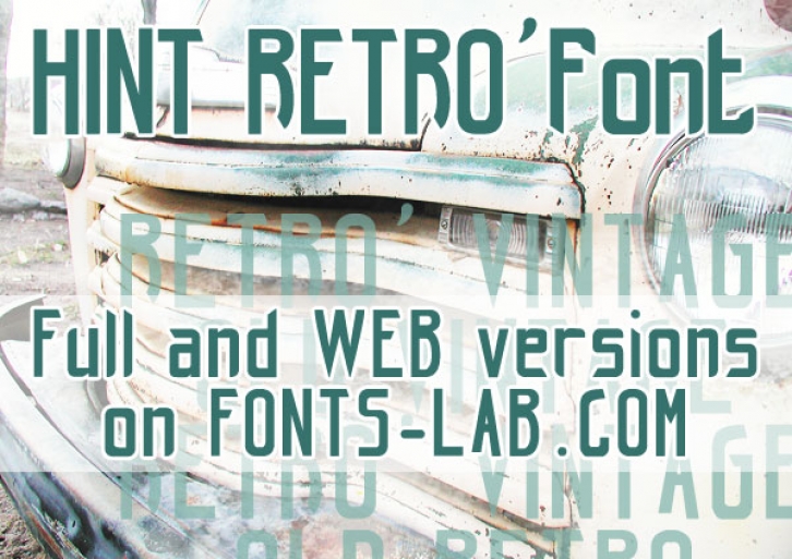 Hint retrò Font Download