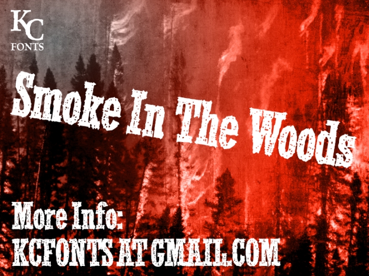 Smoke In The Woods Font Download