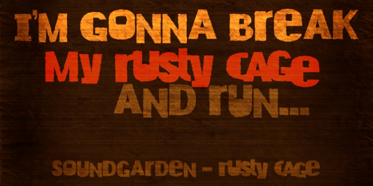 DK Rusty Cage Font Download