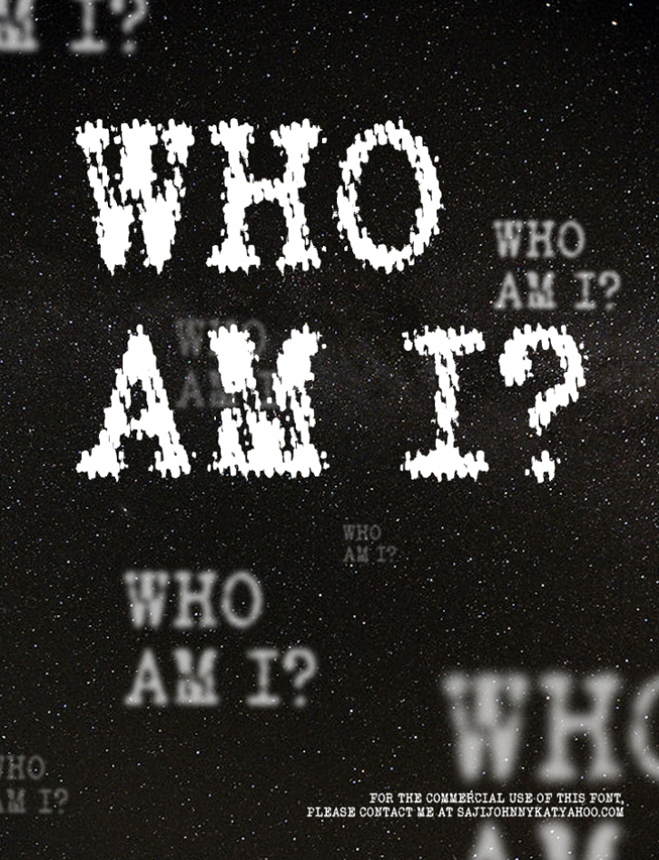 WHO AM I Font Download