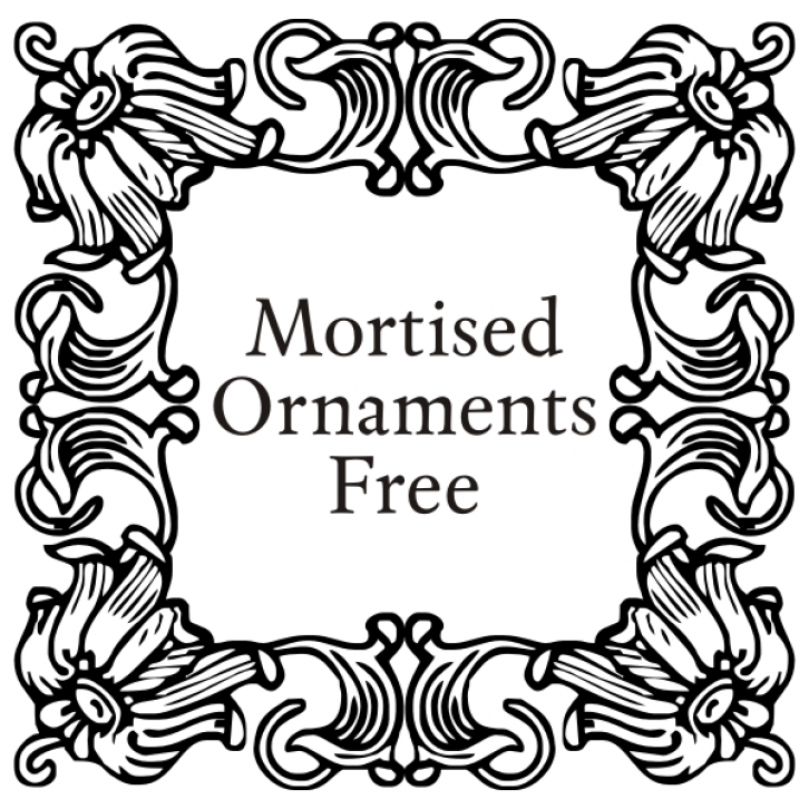 Mortised Ornaments Free Font Download