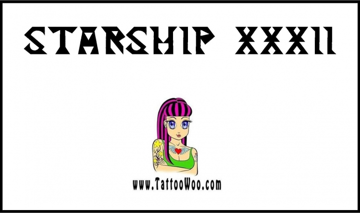 Starship 32 Font Download