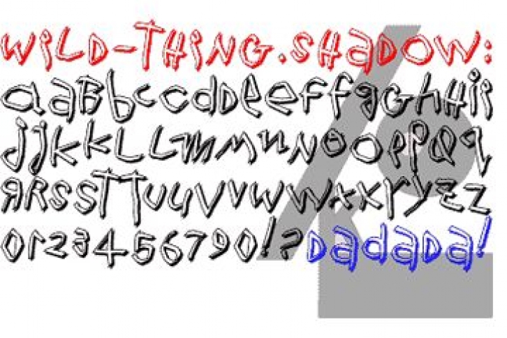 WildThingShadow Font Download