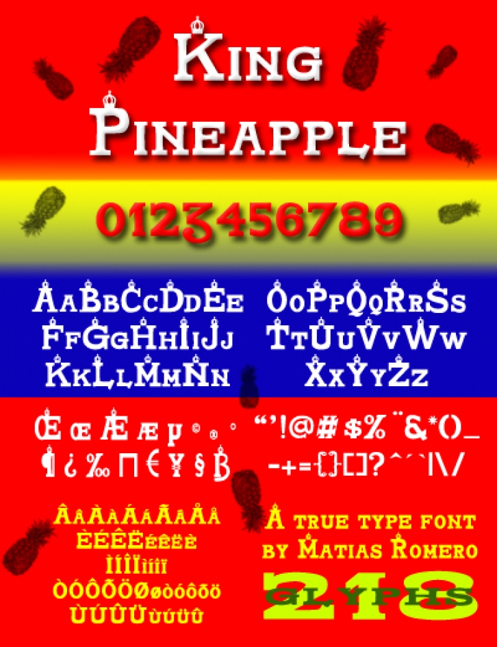 King Pineapple Font Download