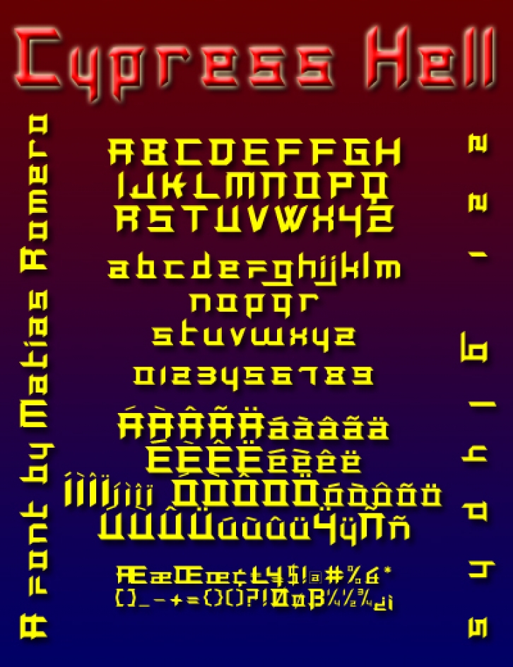 Cypress Hell Font Download