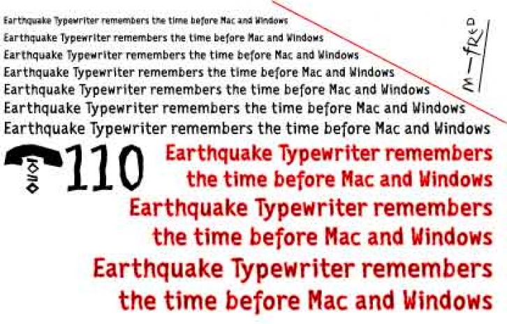 EarthquakeTypewriter Font Download