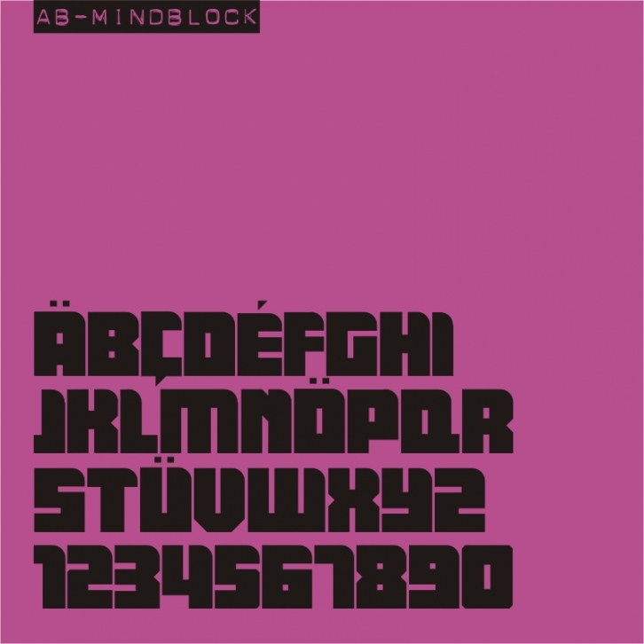 AB Mindblock Font Download